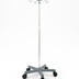 MRI-safe IV pole, 4 hook, aluminum